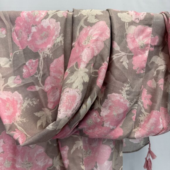 Pastel color Summer scarf for women, Light Pink Rose - Picture 7 of 7